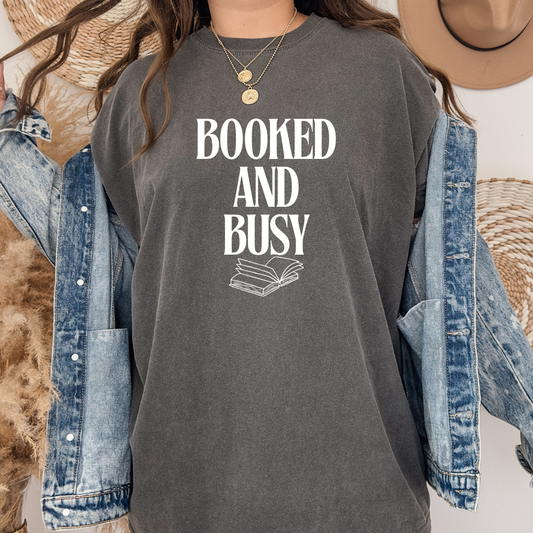 Booked and Busy Tee