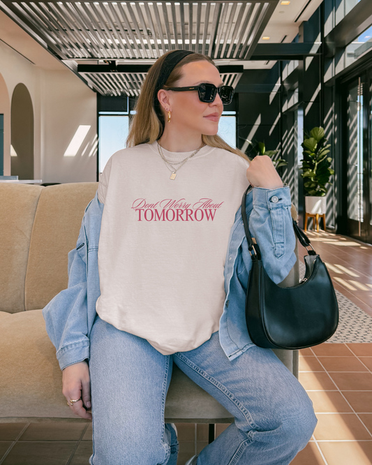 Don’t Worry About Tomorrow Tee (Ivory)