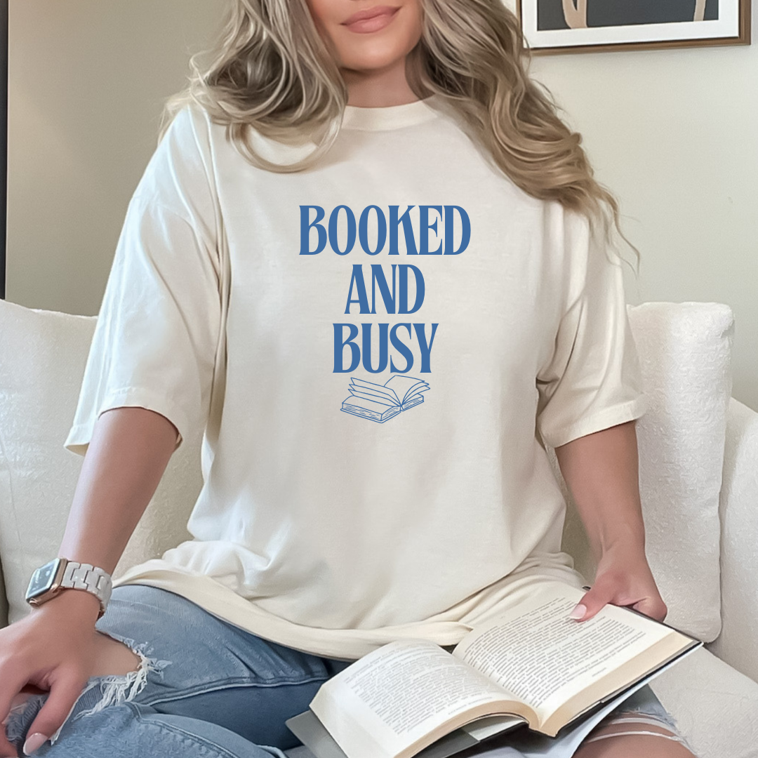 Booked and Busy Tee