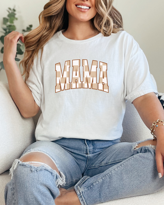 MAMA Checkered Tee