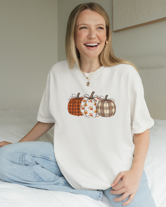 Pumpkin Plaid Tee
