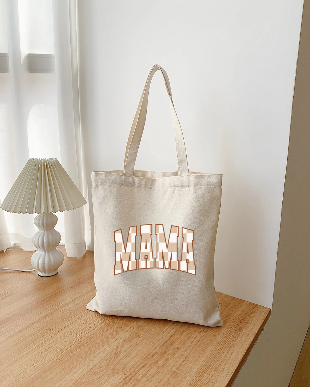 MAMA Checkered Tote