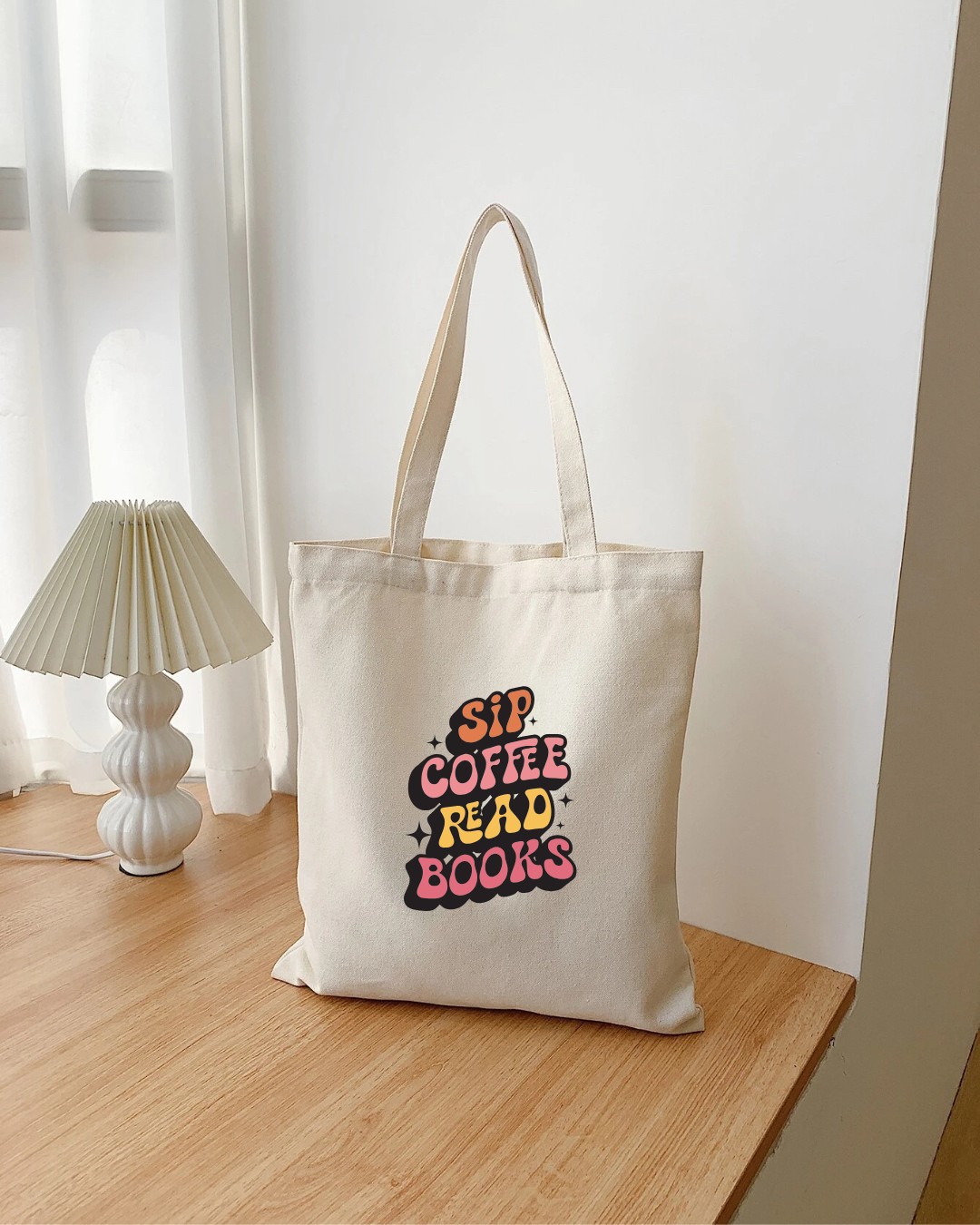Sip Coffee, Read Books Tote